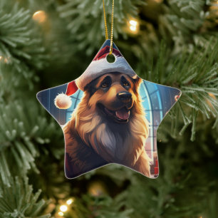Ornement de Noël pour animal de compagnie Berger A