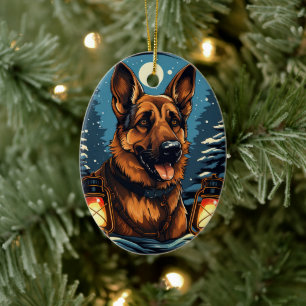 Ornement de Noël pour animal de compagnie Berger A