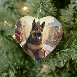 Ornement de Noël pour animal de compagnie Berger A