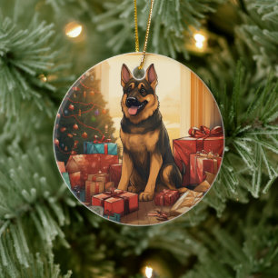 Ornement de Noël pour animal de compagnie Berger A