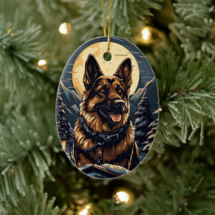 Ornement de Noël pour animal de compagnie Berger A