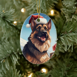 Ornement de Noël pour animal de compagnie Berger A