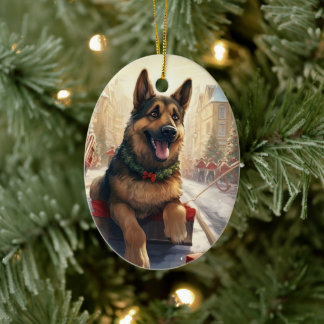 Ornement de Noël pour animal de compagnie Berger A