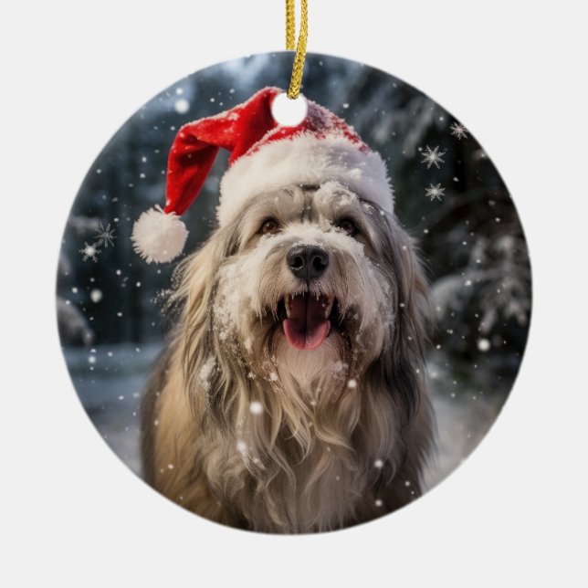 Ornement de Noël pour chien de garde polonais (Devant)
