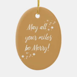 Ornement de Noël pour des coureurs ! Joyeux mille