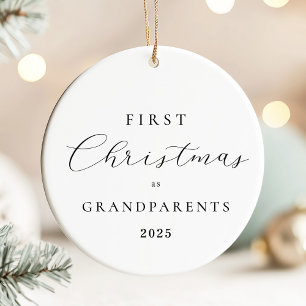 Ornement de Noël pour grands-parents à écriture mi