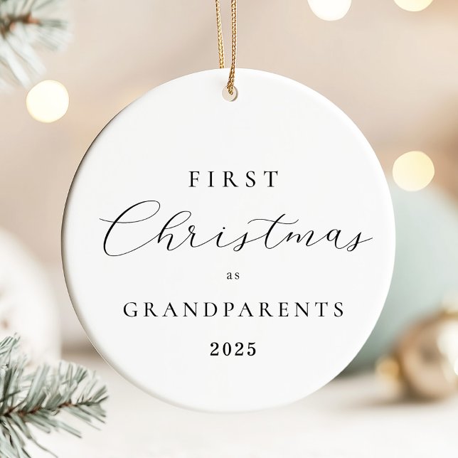 Ornement de Noël pour grands-parents à écriture mi (Créateur téléchargé)