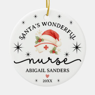 Ornement de Noël pour infirmière, cadeau personnal