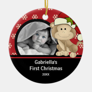 Ornement de Noël pour la première photo de bébé si
