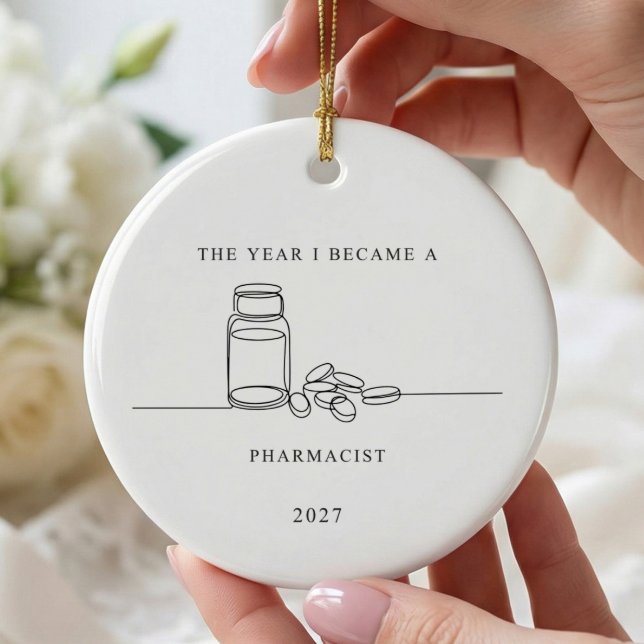 Ornement de Noël pour la remise de diplôme de phar (Créateur téléchargé)
