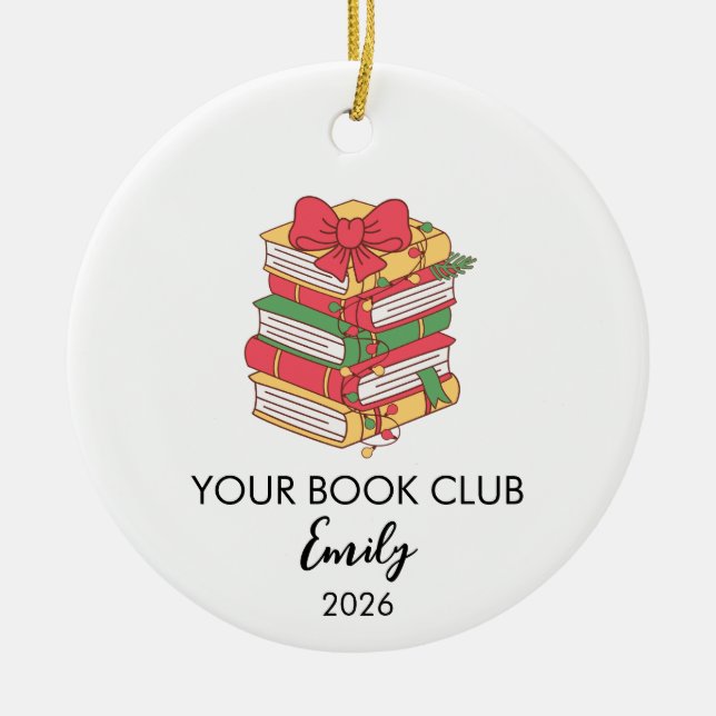 Ornement de Noël pour lecteur bibliothécaire ensei (Devant)
