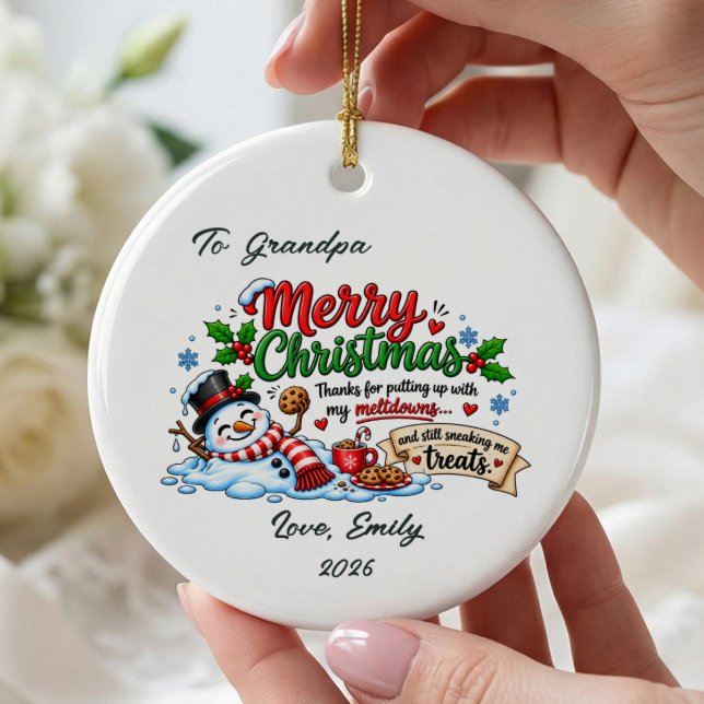 Ornement de Noël pour Papy qui fond (Créateur téléchargé)