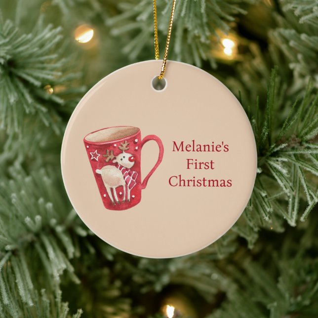 Ornement de Noël, premier Noël, bébé d'abord (Arbre)
