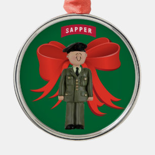 Ornement de Noël Premium Sapper de l'Armée