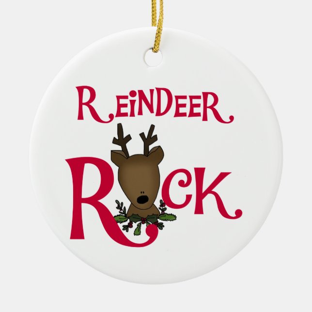 Ornement de Noël Reindeer Rock (Devant)