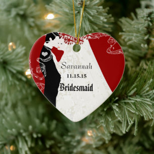 Ornement de Noël Robe de Mariée Demoiselle d'Honne