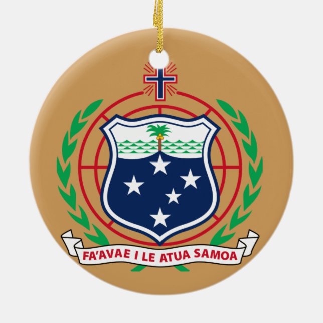 Ornement de Noël Samoa (Dos)