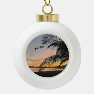 Ornement de Noël souvenir "Pura Vida" Costa Rica