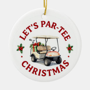 Ornement de Noël sur le thème du golf pour l'arbre