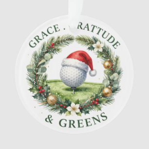 Ornement de Noël sur le thème du golf pour l'arbre