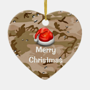 Ornement de Noël T-Shirt camouflage sable du déser