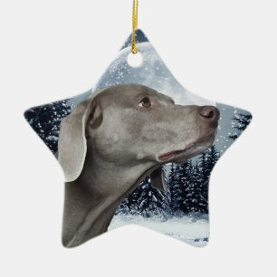 Ornement de Noël Weimaraner