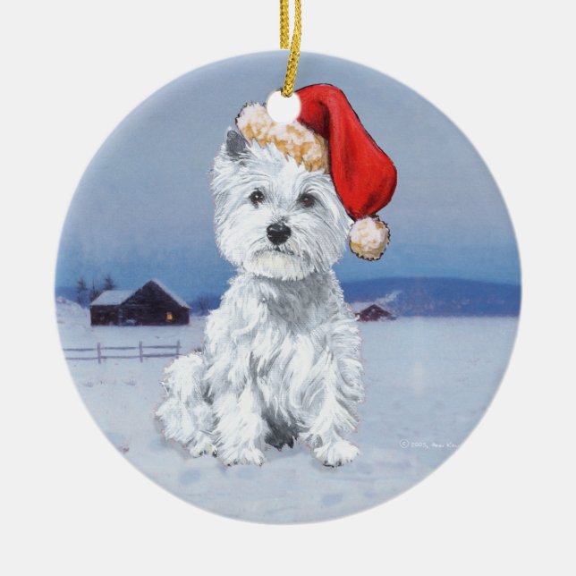 Ornement de Noël Westies (Devant)