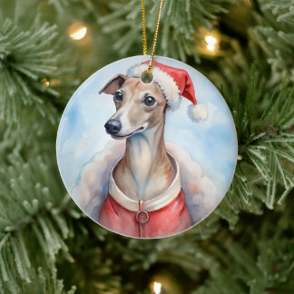 Ornement de Noël Whippet - Fêtes de fin d'année
