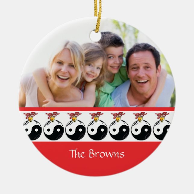 Ornement de Noël Yin & Yang (Devant)