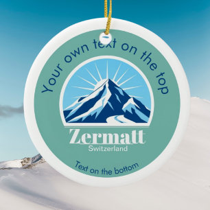 Ornement de Noël Zermatt Suisse