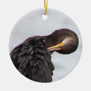Ornement de oiseau cormoran