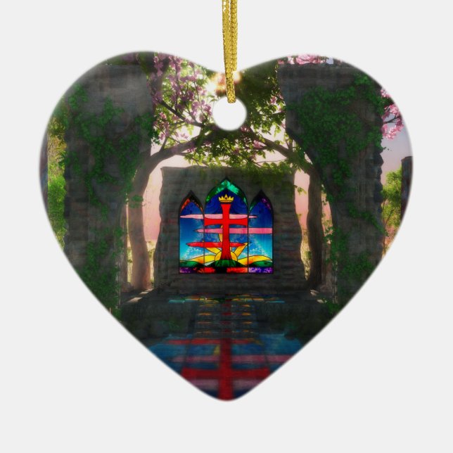 Ornement de Pâques Lumière Éternelle (Devant)