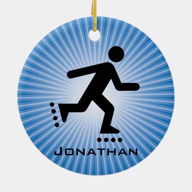 Ornement de patinage en ligne (Dos)