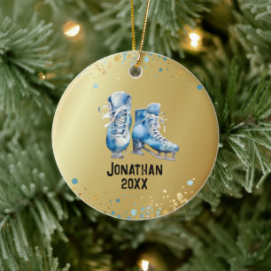 Ornement de patinage sur glace, Noël de hockey sur