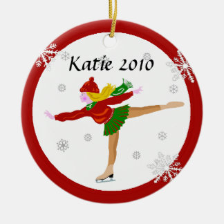 Ornement de patineur de glace