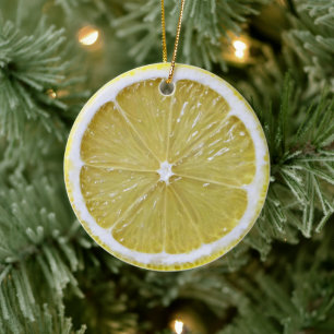 Ornement de pendaison en tranches de citron