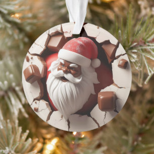 Ornement de Père Noël avec Joie Festive