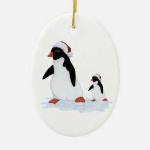 Ornement de père Noël Penguins