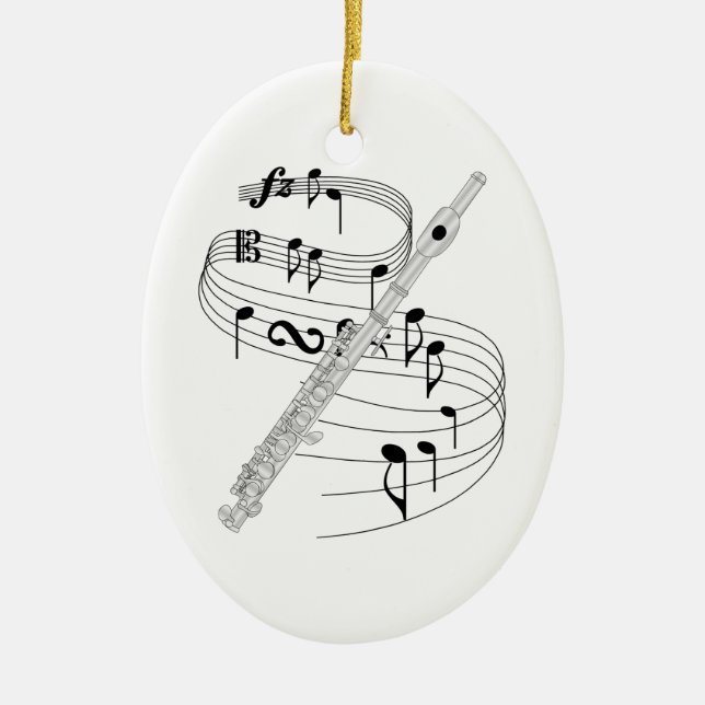 Ornement de petite flûte (Devant)