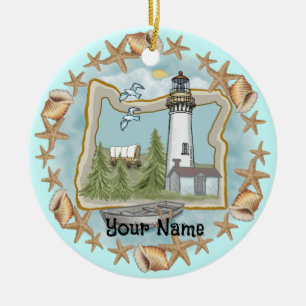 Ornement de phare aux coquilles de l'Oregon