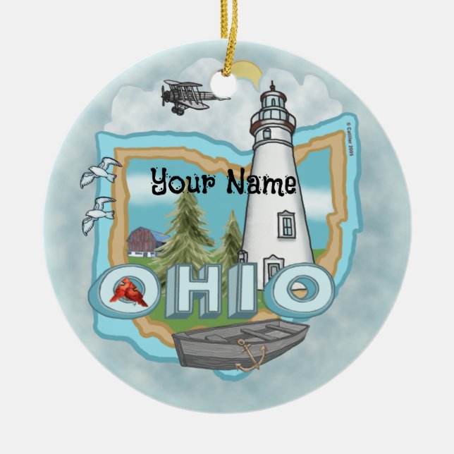 Ornement de phare de l'Ohio (Devant)