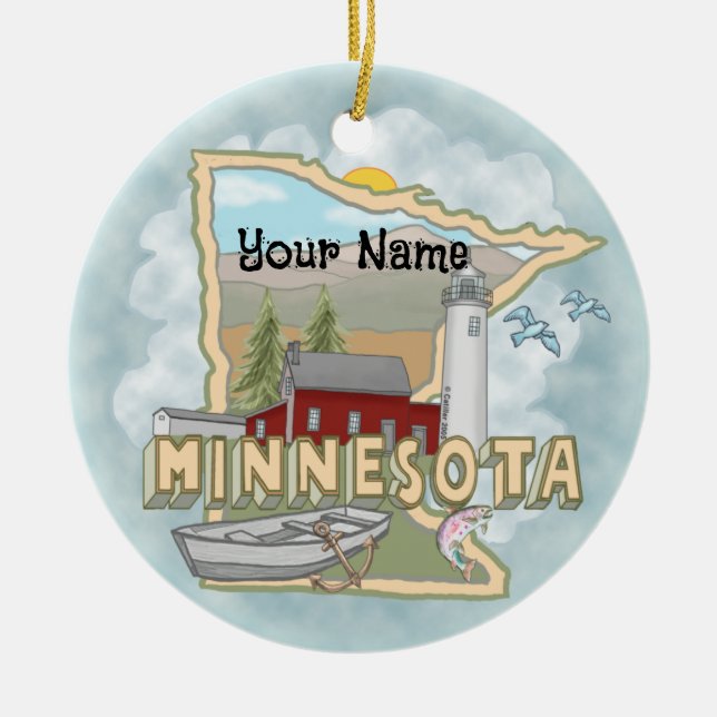 ornement de phare du Minnesota (Devant)