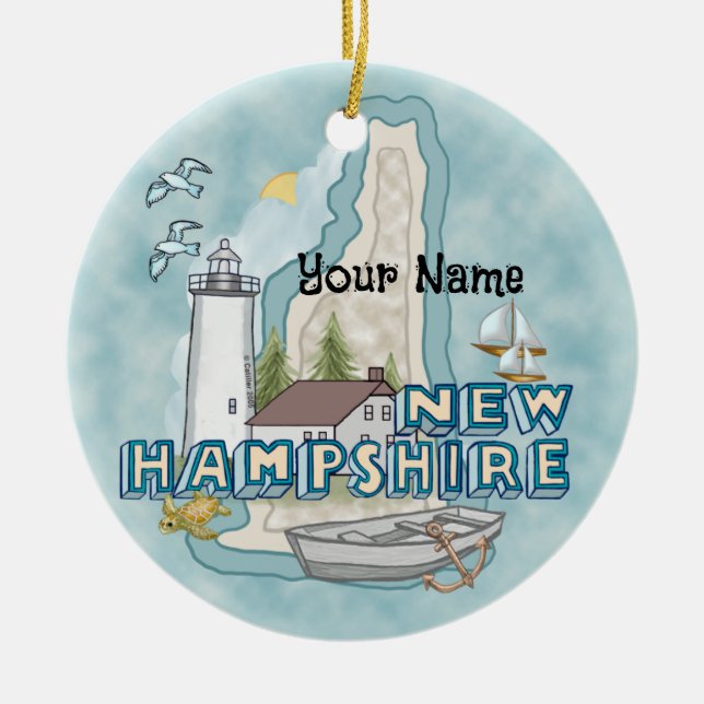 Ornement de phare du New Hampshire (Devant)