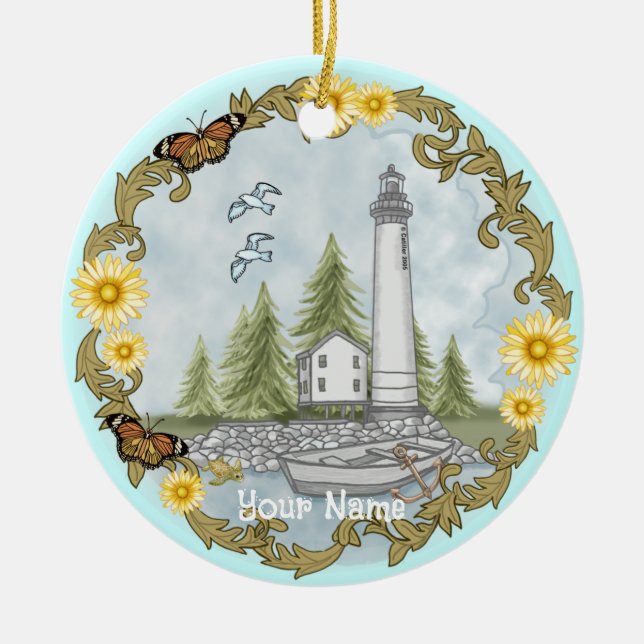 Ornement de phare floral de l'Alabama (Devant)