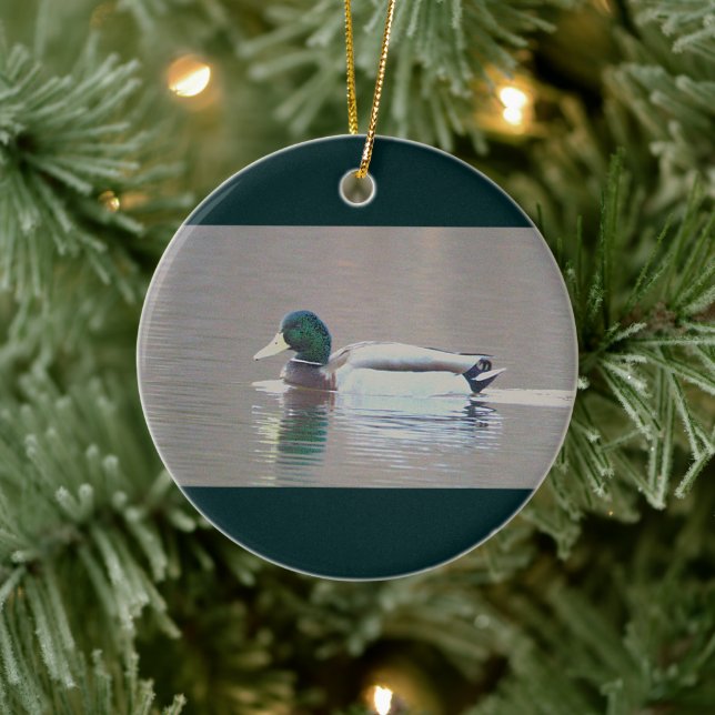 Ornement de photo de canard colvert (Arbre)