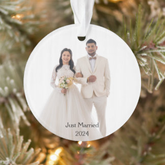 Ornement de photo de famille personnalisé, Noël Gi