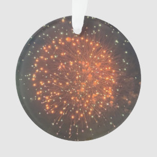 Ornement de photo de feu d'artifice