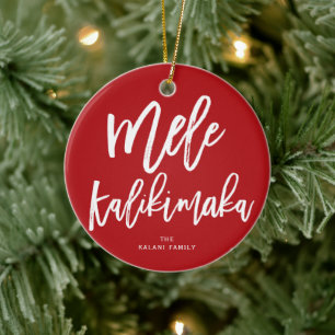 Ornement de photo de Noël balayé par Kalikimaka
