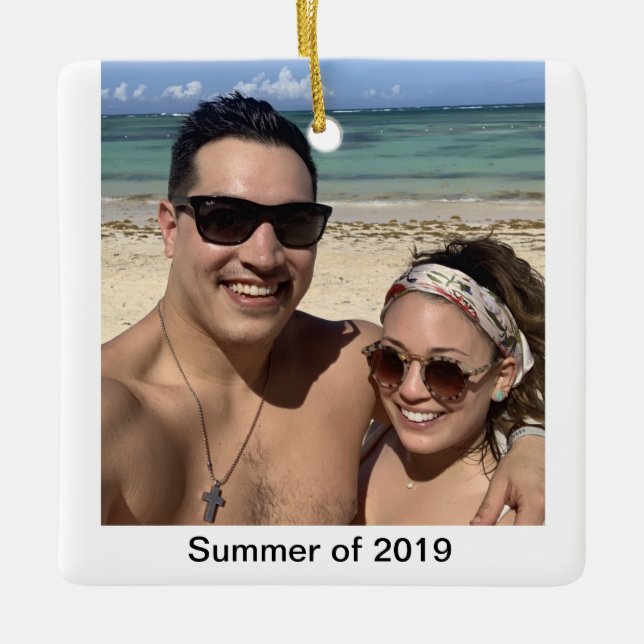 ORNEMENT DE PHOTO PERSONNALISÉ (Devant)