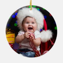 Ornement de photo pour le premier Noël de bébé